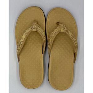 Women’s Vionic Tide II In Gold Cork Size 9 Sandals Flip Flops